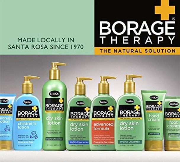 Shikai Borage Therapy Foot Cream (4.2 Oz) Fragrance- Moisturizer Lotion Healing Care For Dry Cracked Heels With Borage Seed Oil
