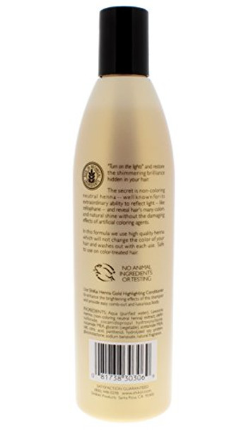 Shikai - Henna Gold Highlighting Shampoo Brings Out Natural Highlights & Shine Adds Luxurious Body Plant-Based Formula With Non-Coloring Henna (Natural Fragrance 12.6 Ounces Pack Of 3)