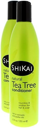 Shikai - Natural Tea Tree Oil Conditioner Made With Essential Oils Of Peppermint & Tea Tree To Refresh & Stimulate Hair & Scalp Soap- Alternative (12 Ounces Pack Of 2)