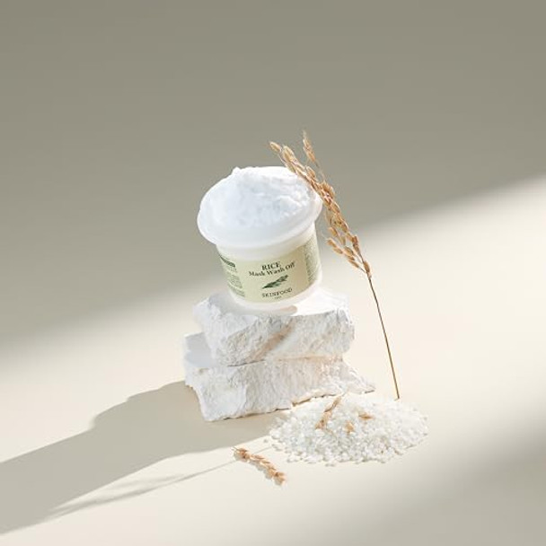 Skin Food Since 1957 Rice Mask Wash Off 3.5Oz / Gently Exfoliates The Skin/Softening With Nutrient Rich Rice