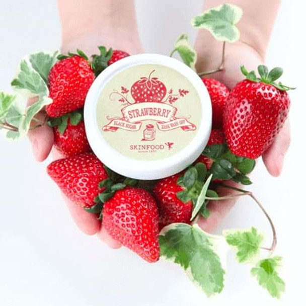 Skin Food Since 1957 Black Sugar Strawberry Mask Wash Off 3.38 Fl.Oz. (100G)