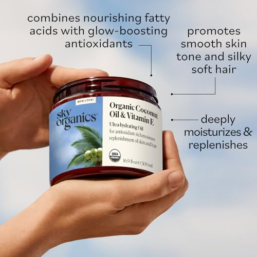 Sky Organics Coconut Oil And Vitamin E & Rosemary Oil With Strong Roots