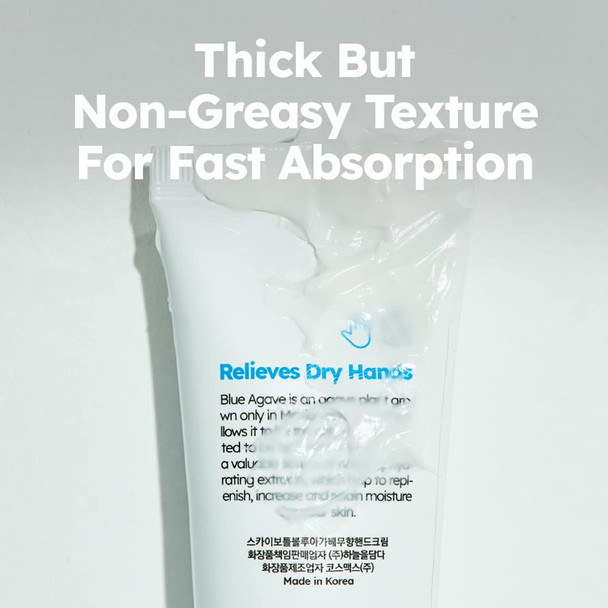 Skybottle Fragrance Blue Agave Hand Cream Vegan Hand Care Healing Hand Lotion Fast Absorbing With Shea Butter Girls Valentine 1.7 Fl. Oz