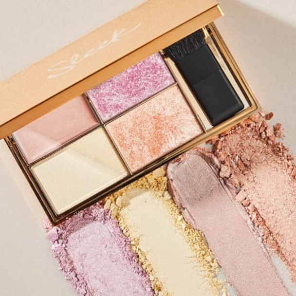 Sleek Makeup Highlighting Palette Four Dazzling Shades For A Supercharged Glow Long Lasting And Lightweight Intense Colour Solstice