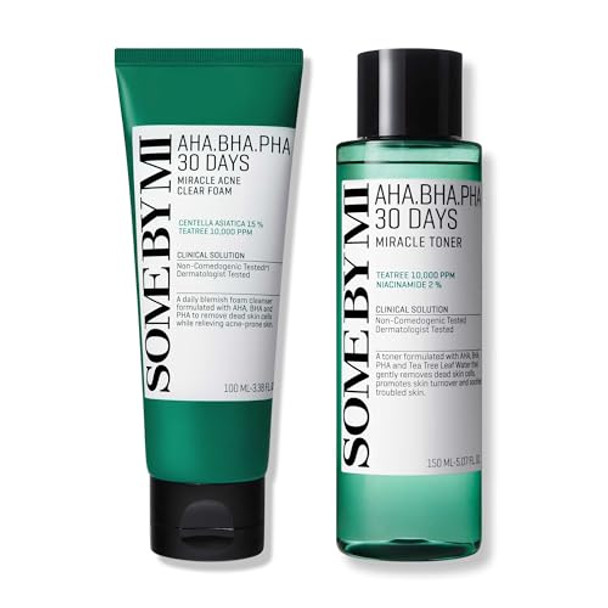 Some By Mi Aha Bha Pha 30 Days Miracle Acne Clear Foam + Aha Bha Pha 30 Days Miracle Toner