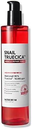 Some By Mi Snail Truecica Miracle Repair Toner - 4.6Oz 135Ml - Made From Snail Mucin For Sensitive Skin - Daily Repair Face Toner With Skin Texture And Pigmentation Care - Korean Skin Care