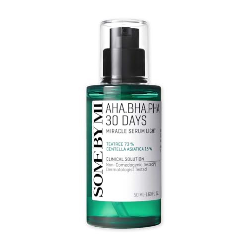 Some By Mi Aha Bha Pha 30 Days Miracle Serum - 1.69Oz 50Ml - Daily Centella Ampoule Serum With Niacinamide For Soothing Calming And Clear Skin - Pore Sebum And Blackhead Care - Korean Skin Care