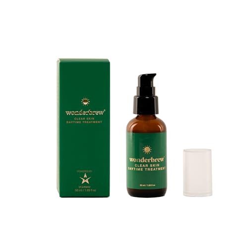 Starskin - Wonderbrew Clear Skin Daytime Treatment - Regenerative Face Moisturizer For Dull And Oily Skin Daily Facial Skin Care Moisturizer Non-Water Based Non-Comedogenic - 50Ml 1.69 Oz