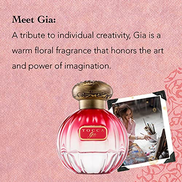 Tocca Women'S Perfume Gia Fragrance 1.7Oz (50 Ml) - Warm Floral Pink Peppercorn Tangerine Turkish Rose - Hand-Finished Bottle