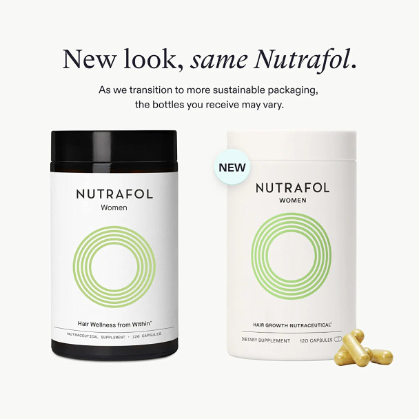 Nutrafol Women Hair Growth Supplement For Thicker Stronger Hair 4 Capsules Per Day 1 Month Supply
