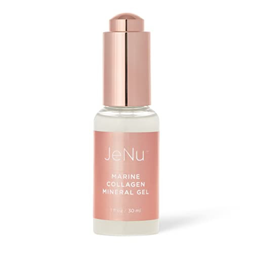 Trophy Skin Trophy Skin Jenu Marine Collagen Mineral Gel - Skin Care Gel Serum With Hydrolyzed Collagen And Hyaluronic Acid - Skin Care For Elasticity And Help With Wrinkles - 1 Fl Oz