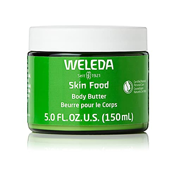 Weleda Skin Food Original Ultra-Rich Body Cream 2.5 Fluid Ounce & Skin Food Body Butter 5 Fluid Ounce Sustainable Glass Jar Plant Rich Hydrating Moisturizer