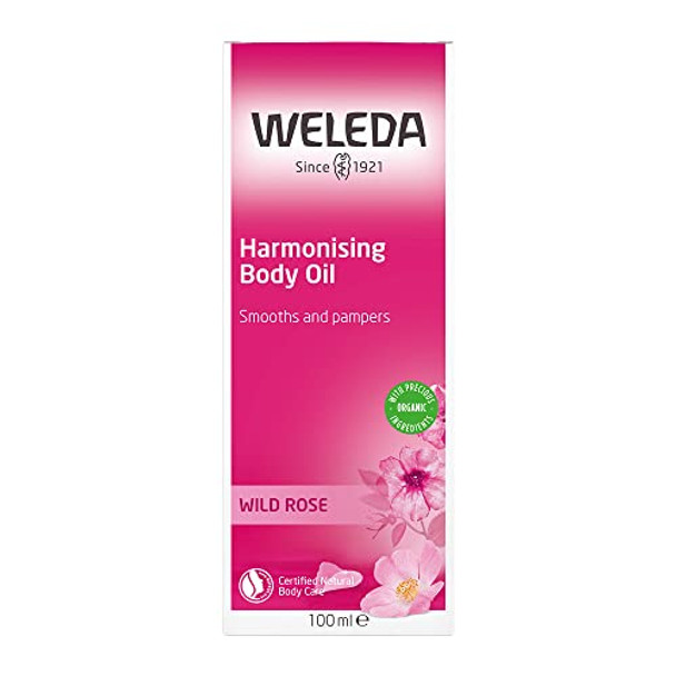 Weleda Pampering Wild Rose Body And Beauty Oil 3.4 Fluid Ounce Plant Rich Body And Beauty Oil With Wild Rose Sweet Almond And Jojoba Oils