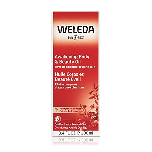 Weleda Awakening Pomegranate Body And Beauty Oil 3.4 Fluid Ounce Plant Rich Body And Beauty Oil With Pomegranate Seed Jojoba And Sesame Oils