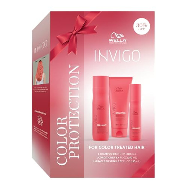 Wella Professionals Invigo Brilliance Color Protection Kit For Color Treated Hair