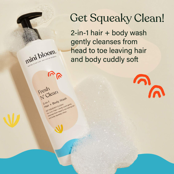 Fresh N’ Clean 2-in-1 Hair + Body Wash | Shampoo Sulfate-Free | Baby & Kid Safe | Gently Cleanses Head to Toe w/Aloe leaf Chamomile extract Lavender & Botanicals 16.6 oz Fresh N’ Clean 2-in-1 Hair + Body Wash | Shampoo Sulfate-Free | Baby & Kid Safe | Gently Cleanses Head to Toe w/Aloe leaf Chamomile extract Lavender & Botanicals 16.6 oz
