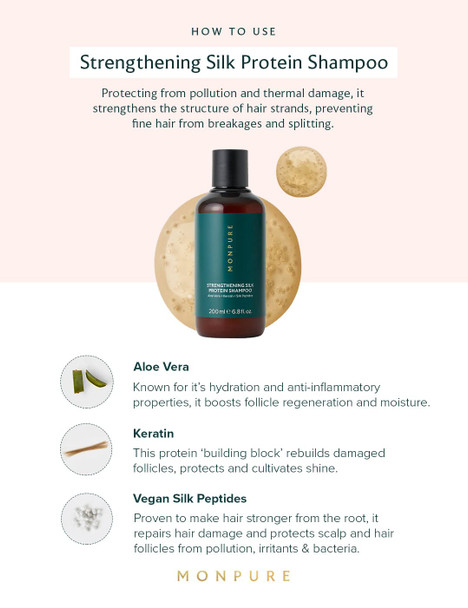 Monpure Strengthening Silk Protein Shampoo