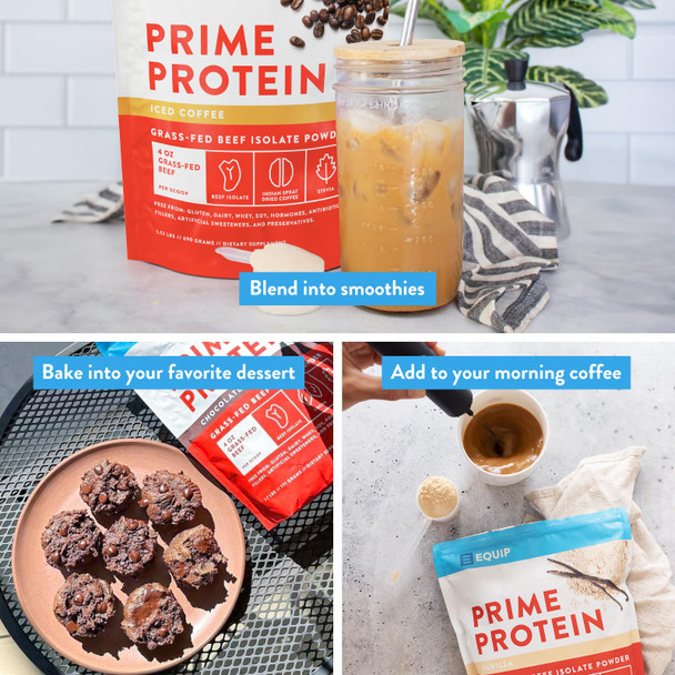 Equip Foods Prime Protein Powder  Clean Grass Fed Beef Protein Isolate  Carnivore Protein Powder  Paleo Keto Friendly  Gluten Dairy Free  Helps Build  and  Repair Tissue  30 Servings Iced Coffee Equip Foods Prime Protein Powder  Clean Grass Fed Beef Protein Isolate  Carnivore Protein Powder  Paleo Keto Friendly  Gluten Dairy Free  Helps Build  and  Repair Tissue  30 Servings Iced Coffee