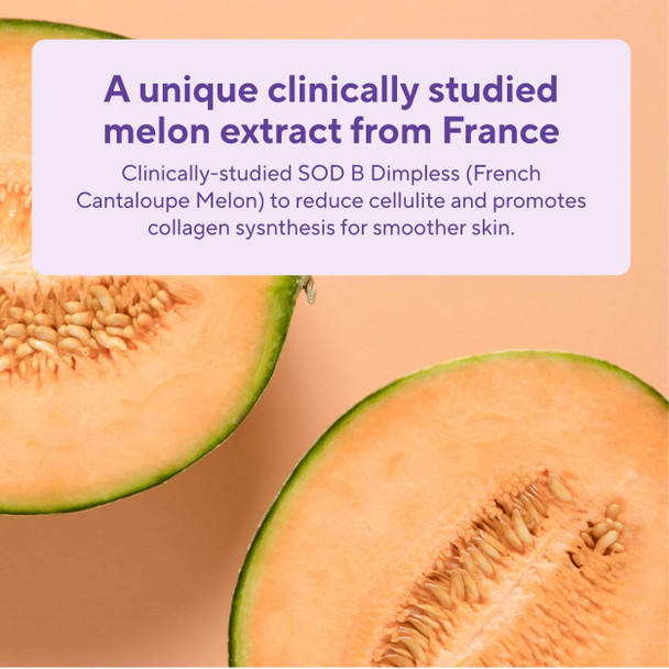 Sunergetic Premium Cellulite Supplement – Anti Cellulite Capsules For Women – Supports Skin Smoothing Smooth Legs Reduces Cellulite & Promotes Collagen Production – With Clinically Studied Melon SOD – 30 Count