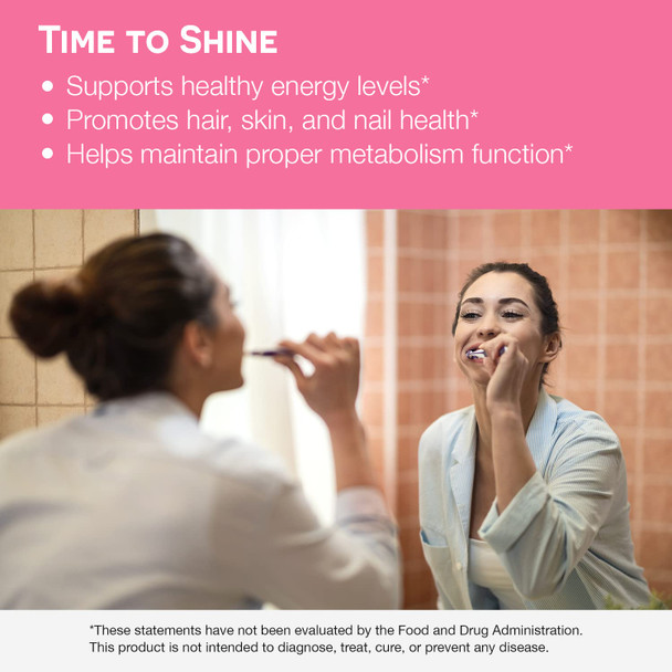 EZ Melts Dissolvable Biotin 5000 mcg Hair Skin & Nail Support Sugar-Free 3-Month Supply