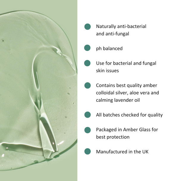 Benatural Essentials Premium Colloidal Silver Aloe Hydrogel 100g | Soothing Gel For Minor Burns Scratches and Rashes | Antibacterial & Antifungal | PH Balanced | Manufactured in the UK