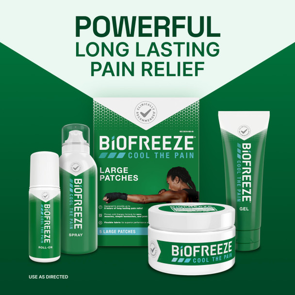 Biofreeze Roll On Pain Relief Knee & Lower Back Relief  Arthritis Pain Reliever Sore Muscle Relief Neck Pain Relie fCooling Joint Pain FSA Eligible Menthol Gel 2.5 Fl Oz