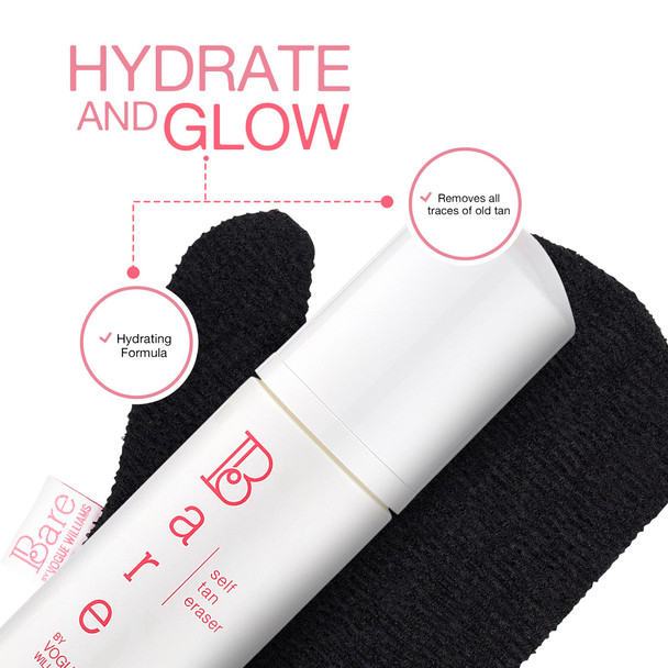 Bare by Vogue Self Tan Eraser 150ml - Hydrating Fake Tan Remover - Preps & Primes Skin in 5-10 Minutes Paraben-Free - Infused with Botanicals