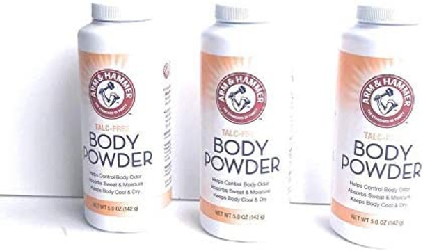 Talc-Free Body Powder for Body Odor Sweat & Moisture (3 pack)