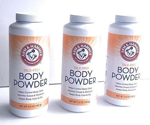 Talc-Free Body Powder for Body Odor Sweat & Moisture (3 pack)