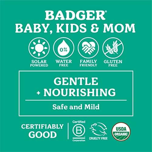 Badger Baby Balm And Baby Wash Bundle - Baby Balm W Chamomile And Calendula Baby Wash Calming Chamomile - All Organic And Concentrated Baby Lotion