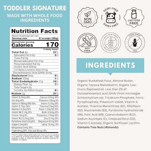 Else Nutrition Signature Toddler Formula – Made In Europe Premium Toddler Formula 12-36 Months Plant-Based Dairy- Lactose- Baby Formula 12-36 Months – European Recipe (Pack Of 1)