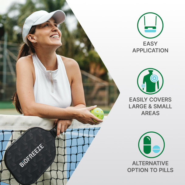 Biofreeze Professional Gel Pain Relief Knee & Lower Back Pain Relief Arthritis Pain Reliever Sore Muscle Relief Neck Pain Relief Cooling Joint Pain Relief Colorless Menthol Gel 4 Fl Oz