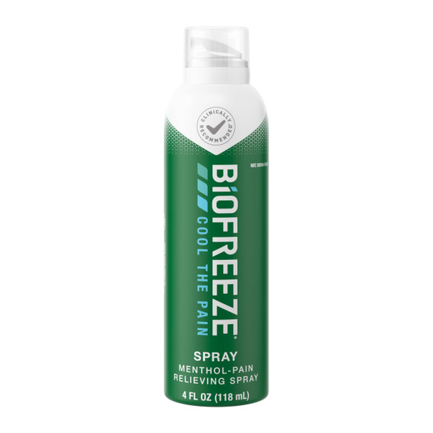 Biofreeze Pain Relief Spray Arthritis Pain Reliever Knee & Lower Back Pain Relief Sore Muscle Relief Neck Pain Relief Pharmacist Recommended FSA Eligible 4 FL OZ Biofreeze Menthol Spray