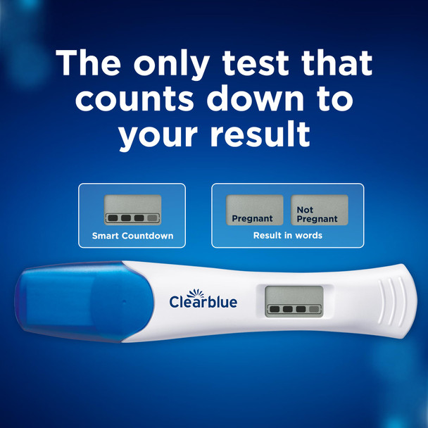 Clearblue Pregnancy Test Combo Pack 4ct - Digital with Smart Countdown & Rapid Detection - Value Pack