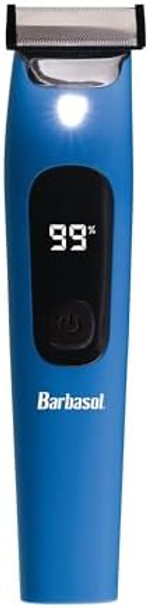 Barbasol Hybrid Face & Body Single Blade Shaver - Rechargeable Wet/Dry Led Screen Built-In Light