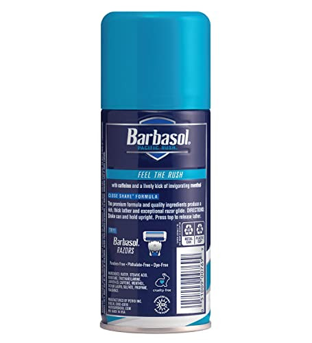 Barbasol Shave Cream 7 Ounce (Pacific Rush Pack Of 3)