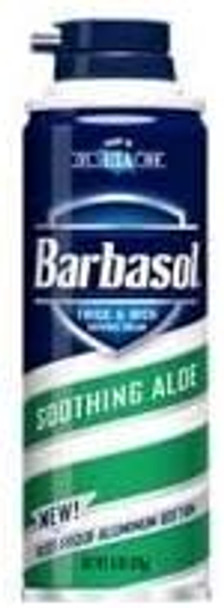 Barbasol Soothing Aloe Thick And Rich Shaving Cream 6 Ounce - 12 Per Case.