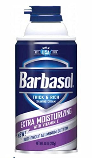 Barbasol Thick & Rich Shaving Cream Extra Moisturizing 10 Oz