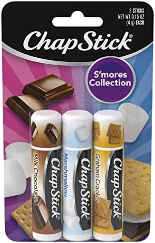 Chapstick S'More Collection Variety Pack Lip Balm Tube Lip Care 0.15 Ounce (Pack Of 3)