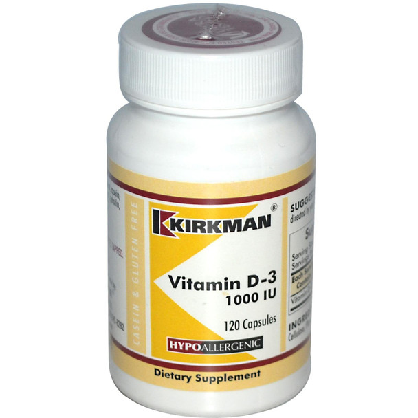 Vitamin D-3, 1000 IU, 120 Capsules