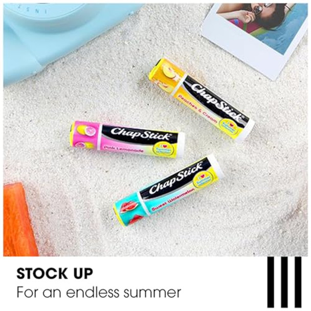 Chapstick Lip Balm Sweet Watermelon – Juicy & Fruity Moisturizer For Dry Lips 0.15 Oz