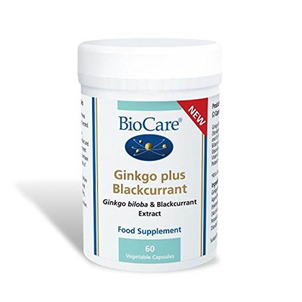 BioCare Ginkgo plus Blackcurrant - 60 Capsules