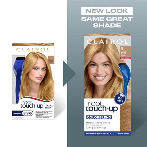 Clairol Nice 'N Easy Permanent Root Touch-Up Hair Dye 5 Medium Brown & 4 Dark Brown 2 Packs Each