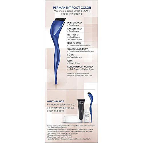 Clairol Nice 'N Easy Easy Root Touch-Up Dark Brown [004] 1 Ea (Pack Of 6)