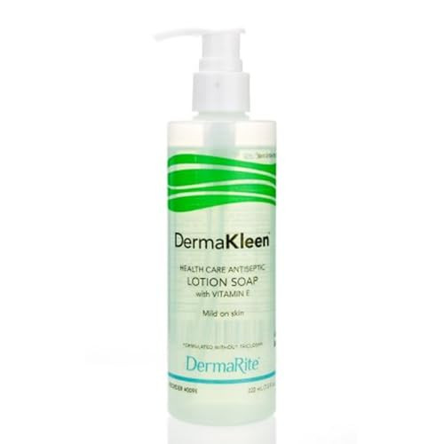 Dermarite'S Dermakleen Antiseptic Lotion Soap - Moisturizing Liquid Hand Wash With Vitamin E Alcohol Disinfecting Cleanser - 7.5 Oz. 24 Count