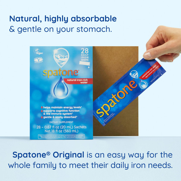 4 PACK Spatone  Spatone 100% Natural Iron Sup  28 sachet  4 PACK BUNDLE