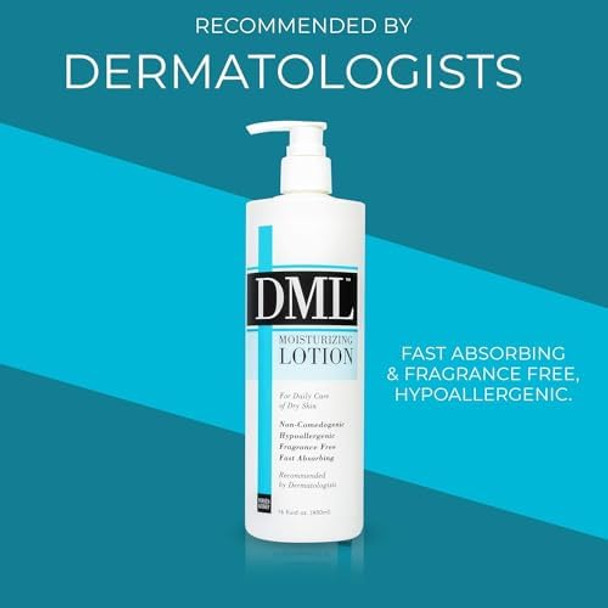 Dml Moisturizing Lotion For Dry Skin Fragrance - 16 Oz (Pack Of 3)
