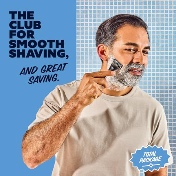 Dollar Shave Club Ultimate Set 4 Swift Rinse Refill Cartridges 1 Handle 1 Prep Scrub 3 Oz 1 Shave Cream 6 Oz 1 Post Shave Dew 3.4 Oz
