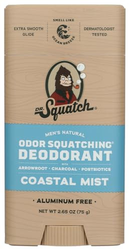 Dr. Squatch Coastal Mist Deodorant 2.65 Oz