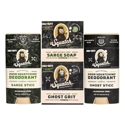 Dr. Squatch Call Of Duty Bundle - Men'S Natural 2 Soap And 2